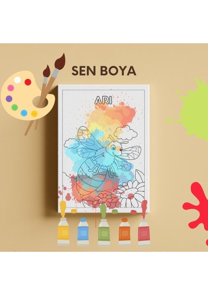 Arı Çocuk Boyama Mandala