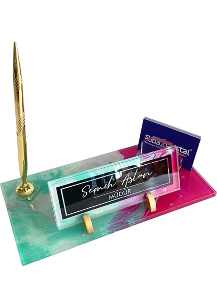 Kişiye Özel Uv Baskılı Kristal Masa Isi mliği