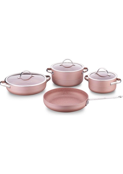 Linea 7 Parça Rosagold Tencere Seti