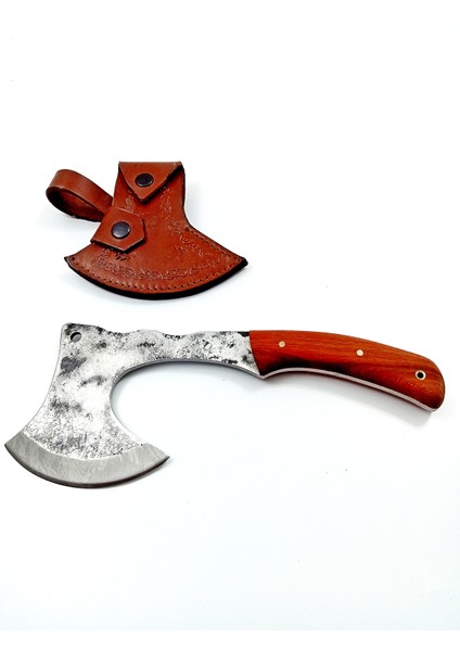 El Yapımı Paduk Saplı Dövme Çelikten Av ve Kamp Bıçağı, Balta fiyatları