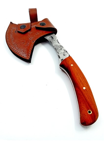 El Yapımı Paduk Saplı Dövme Çelikten Av ve Kamp Bıçağı, Balta modelleri