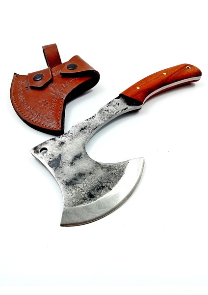 El Yapımı Paduk Saplı Dövme Çelikten Av ve Kamp Bıçağı, Balta indirimleri