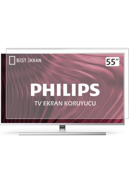 Best Ekran Philips 55PUS8508 Tv Ekran Koruyucu - Philips 55" Inç 139 cm Ekran Koruyucu