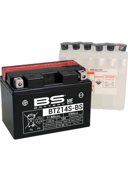 BTZ14S- Motosiklet Aküsü