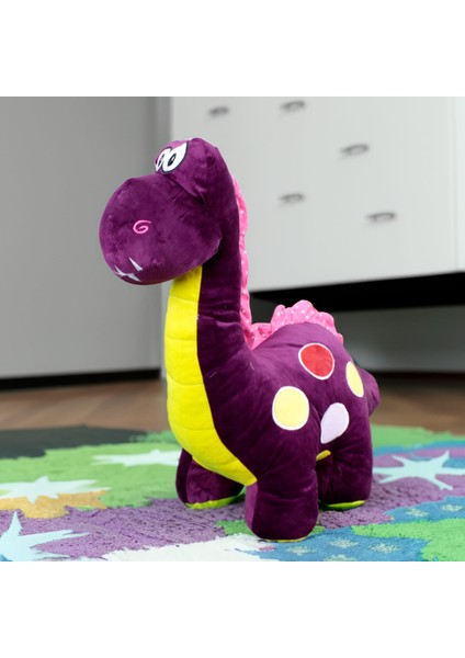 Dinozor Peluş 60CM Mor