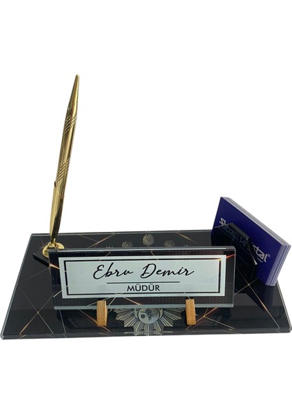 Kişiye Özel Uv Baskılı Kristal Masa Isi mliği