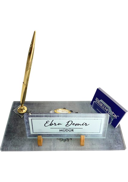 Kişiye Özel Uv Baskılı Kristal Masa Isi mliği modelleri