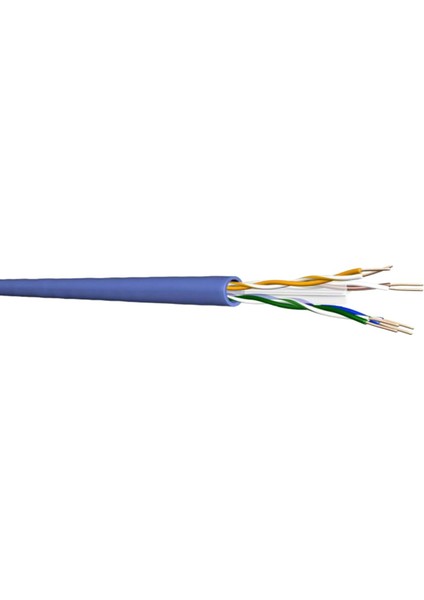 U/utp Lszh 4 Pr 23AWG Cat6 Full Bakır 500M (Mavi)