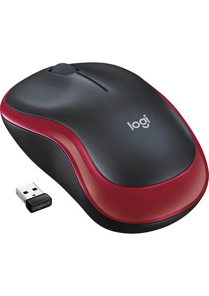 LOGITECH M185 KIRMIZI KABLOSUZ MOUSE