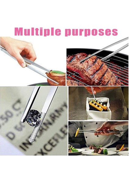 Penset Paslanmaz Çelik Aşçı Cımbızı Düz-Küt Uç 30 Cm fırsatları