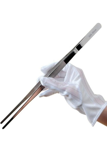 Penset Paslanmaz Çelik Aşçı Cımbızı Düz-Küt Uç 30 Cm indirimleri