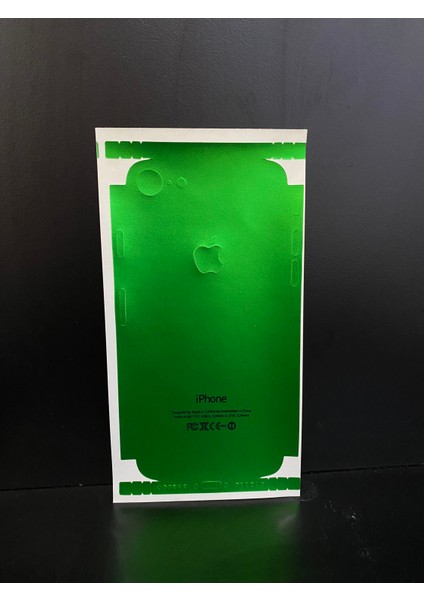 Apple Iphone 8 Arka ve Yan Koruma Jelatin Sticker Kaplama Film - Yeşil