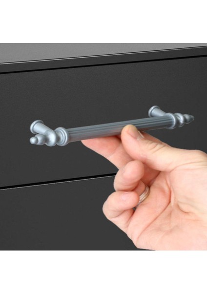 Polavit Mobilya Çekmece Mutfak Dolap Dolabı Kulpu Kulbu 160 mm Gri Sert Plastik Kulpları (10 ADET)