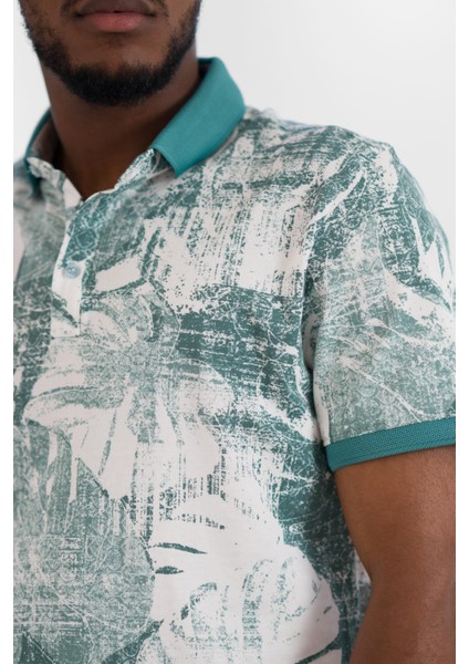 Dynamıc Fit Polo Yaka Baskı Desenli Düğme Detaylı Kısa Kol Erkek Yazlık T-Shirt indirimleri