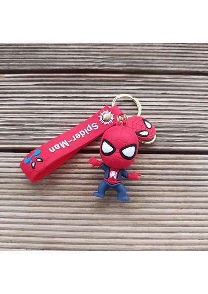 Anahtarlık Spiderman Örümcek Adam Marvel Silikon Anahtarlık Çanta Süsü Karakter Figür Oyuncak 15193
