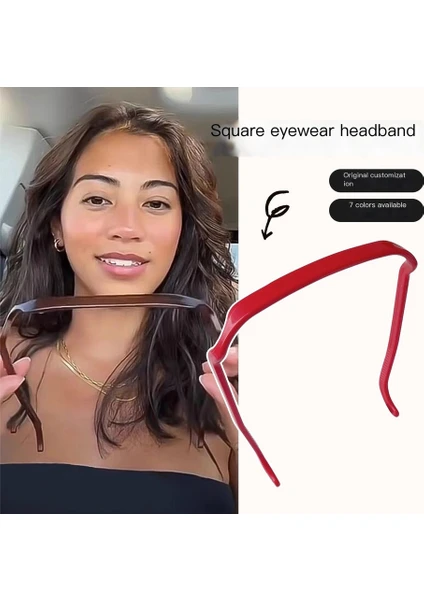 9 Adet Kare Gözlük Hairband Görünmez Sabit Saç Tokası (Yurt Dışından)