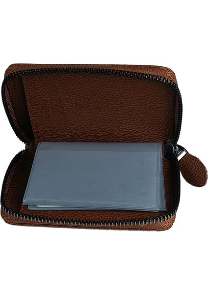 BN86 Suni Deri Erkek Cüzdan Fermuarlı 14 Kartlık Kağıt Para Bölmeli fiyatları