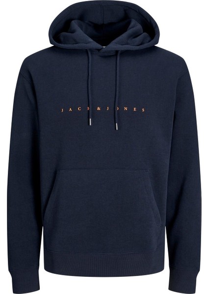 Jack & Jones Hood Star Erkek Lacivert Kapüşonlu Sweatshirt