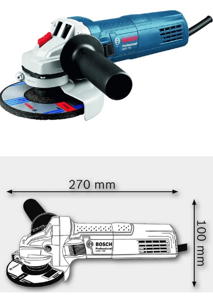 Gws 750 Avuç Taşlama 750 W 115 mm 0601394000 fiyatları
