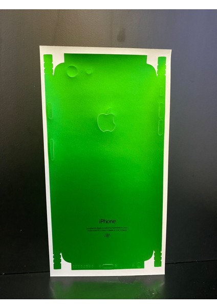 Apple Iphone 6 Plus Arka ve Yan Koruma Jelatin Sticker Kaplama Film - Yeşil