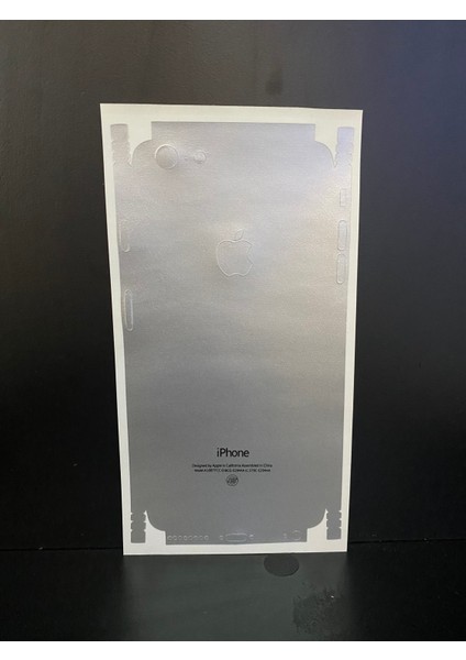 Apple Iphone 6 Plus Arka ve Yan Koruma Jelatin Sticker Kaplama Film - Gri