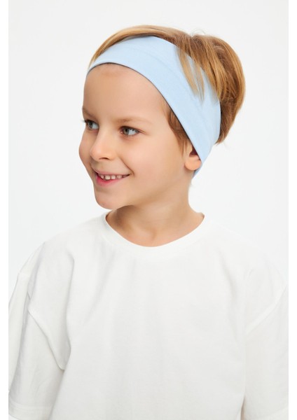 Bebe Mavi-Beyaz Erkek Çocuk Pamuklu Penye Oversize Beyaz T-Shirt Mavi Bandana 2'li Takım fiyatları
