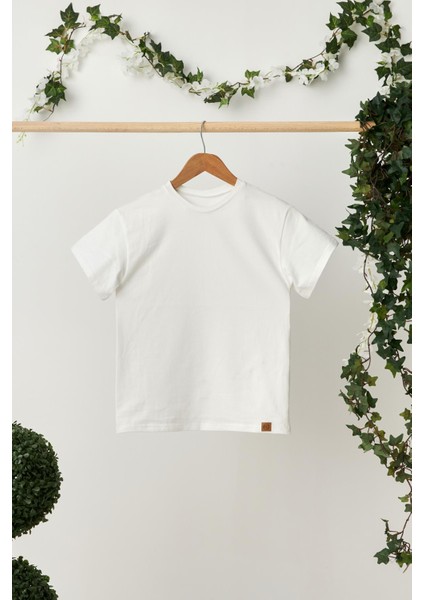 Bebe Mavi-Beyaz Erkek Çocuk Pamuklu Penye Oversize Beyaz T-Shirt Mavi Bandana 2'li Takım indirimleri