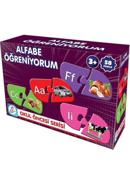 Resimlerle Türkçe Eğitici Alfabe Öğreniyorum 40 Parça