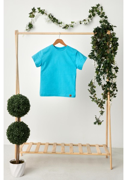 Aqua Erkek Çocuk Kısa Kollu Bisiklet Yaka Terletmez, Rahat Pamuklu Penye T-Shirt fırsatları