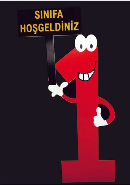Sınıfa Hoşgeldiniz "1" Rakamı modelleri