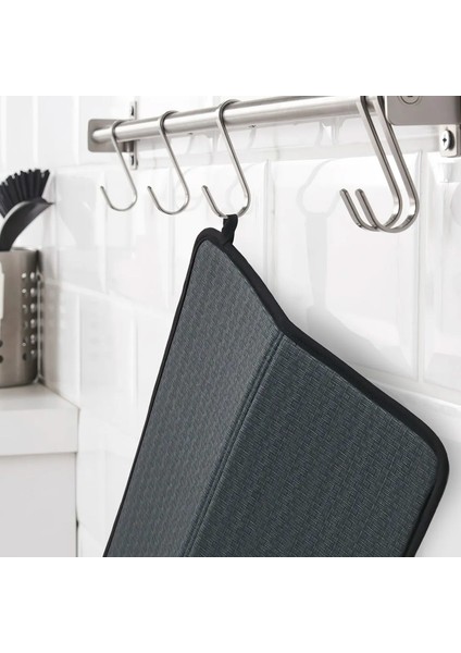 Tezgah Üstü Mikrofiber Bulaşık Matı Koku Yapmaz Kaymaz Ultra Emici Nano Kurutma Pedi Örtüsü 45X35 cm