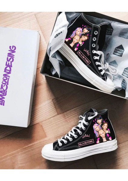 Blackpink Baskılı Sneaker Spor Ayakkabı Jennie Lisa Rose Jisoo fiyatları