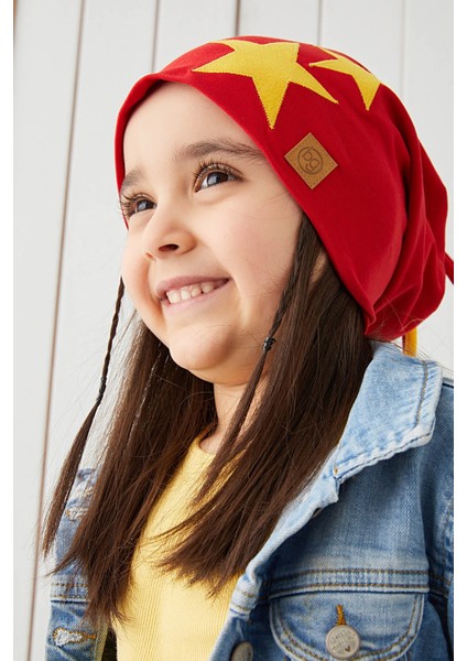 Sarı Kırmızı Fanatik Çocuk Bebek Şapka Bere Yumuşak Çift Katlı Spor Pamuklu Penye fiyatları