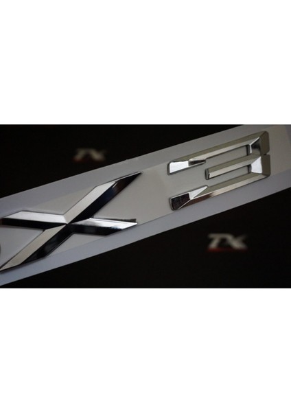 Bmw X3 Bagaj Krom Metal 3m 3D Yazı Logo