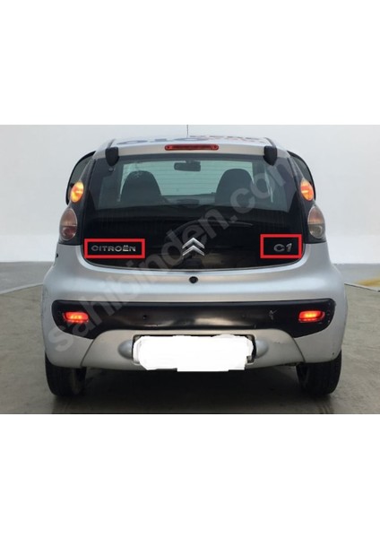 Citroen C1 Yeni Nesil Bagaj Yazısı Seti 2'li Takım