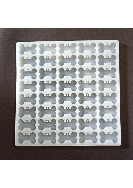 Epoksi Reçine Silikon Kalıp Çoklu Kemik Künye Anahtarlık Çok Amaçlı Silikon Kalıp Kırklı HB425150 fiyatları