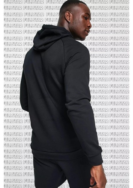 Therma Fit Pullover Hoodie Big Swoosh Kapüşonlu Termal Siyah Erkek Sweatshirt