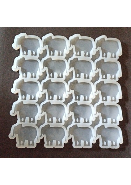 Epoksi Reçine Silikon Kalıp Çoklu Fil Modeli Magnet Silikon Kalıp Yirmili HB470170 fiyatları