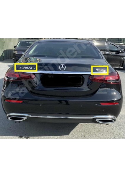 Mercedes E300D ve 4matic Bagaj Yazısı Seti 2'li Paket