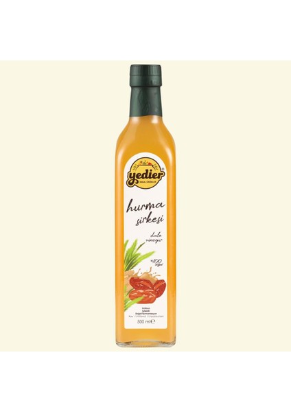 Içilebilir Doğal Fermantasyon Katkısız Hurma Sirkesi 500ML