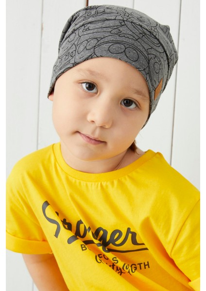 Erkek Çocuk Füme İp 4 Mevsim Şapka Bere Buff Yumuşak Penye modelleri