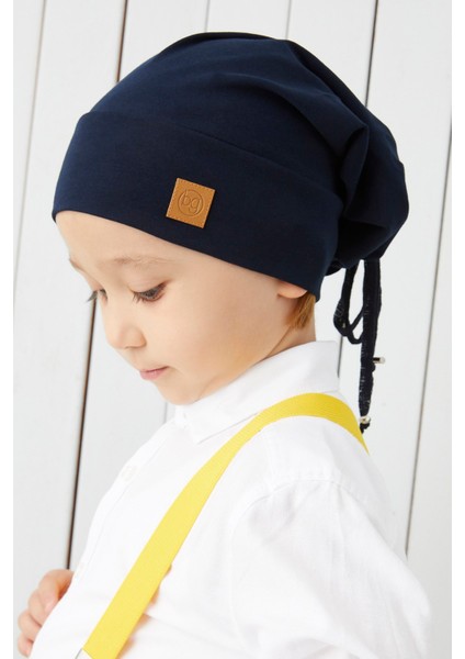 Erkek Çocuk Lacivert İp 4 Mevsim Şapka Bere Buff Yumuşak Penye fiyatları