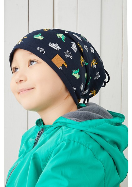 Pamuklu Çift Katlı Yumuşak Penye Lacivert Erkek Çocuk Bebek Şapka Bere fiyatları