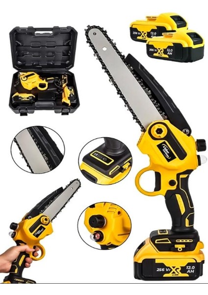 20 cm Pala Akülü Dal Kesme Budama Testere Bıçkı Makinesi