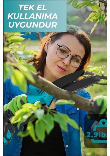 20 cm Pala Akülü Dal Kesme Budama Testere Bıçkı Makinesi