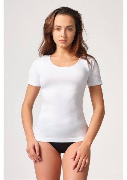 Beyaz Soft Yarım Kollu Atlet fiyatları