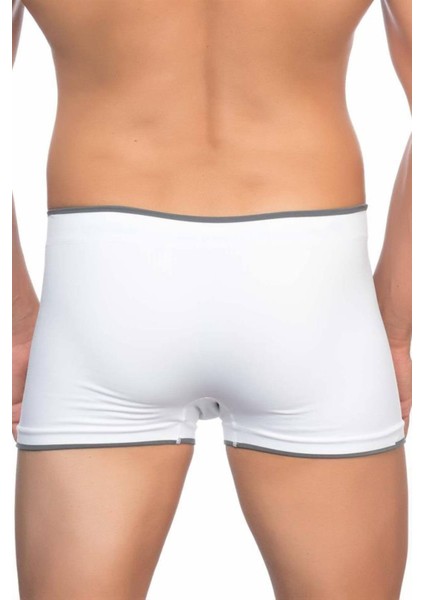 Beyaz Soft Erkek Boxer