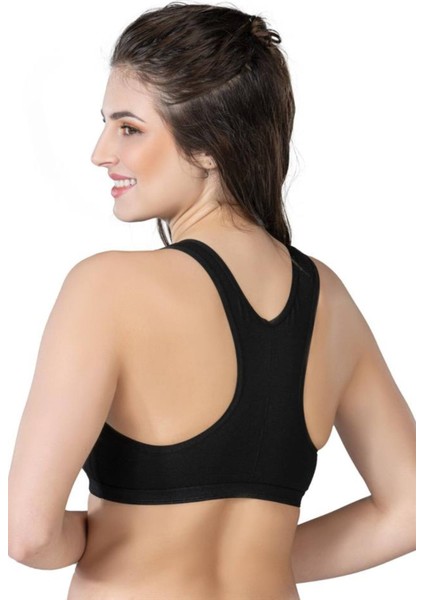 Siyah Modal Cotton Sporcu Büstiyer