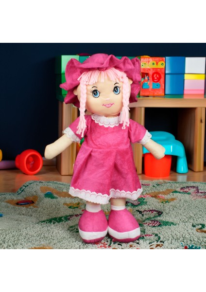 Mira Peluş Bez Bebek 45CM Pembe