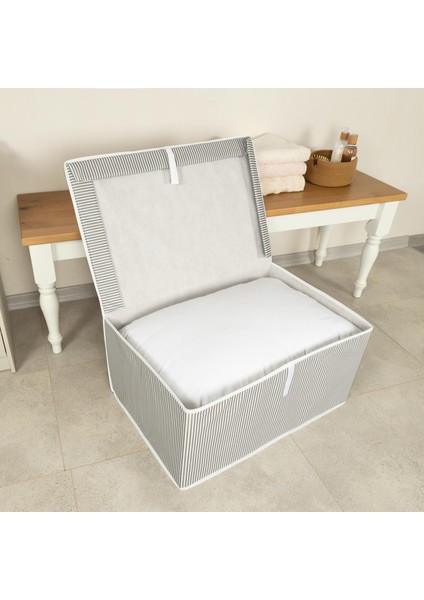Mar Home Çok Amaçlı Baza Altı Mega Kutu Hurç Çizgili 60X40X30 fırsatları